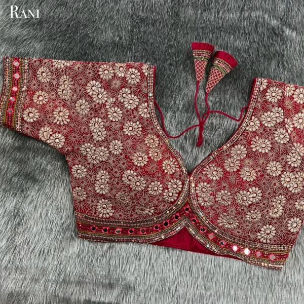 sabyasachi-style-velvet-work-blouse-rani