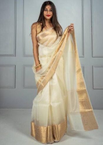 solid-kora-organza-saree-cream