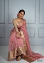 solid-kora-organza-saree-pink