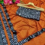Designer Saree with Sequins Work