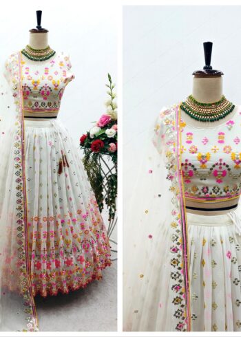 Heavy Faux Georgette Designer Lehenga