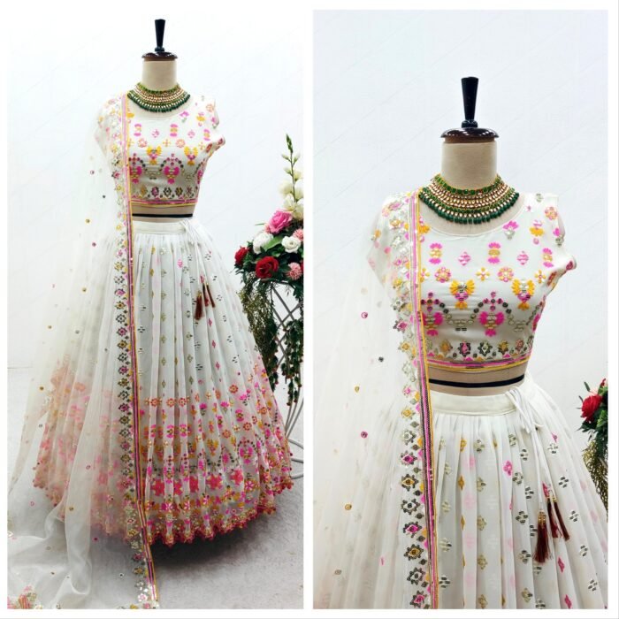 Heavy Faux Georgette Designer Lehenga