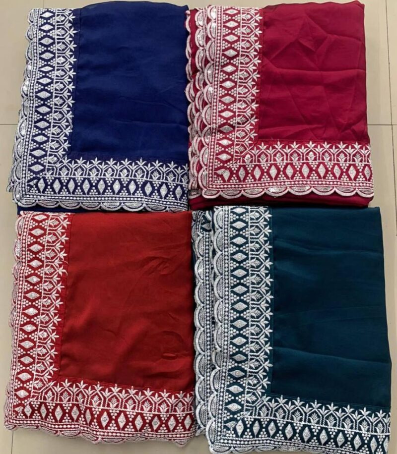 Party Wear Soft Rangoli Silk Saree