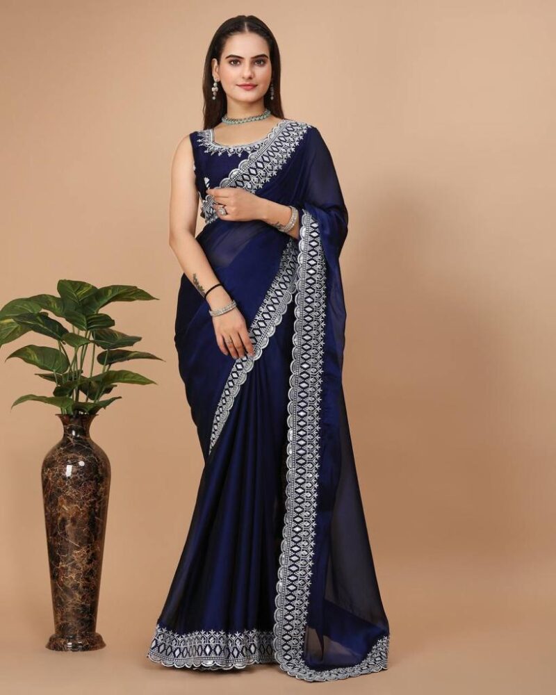 Party Wear Soft Rangoli Silk Saree