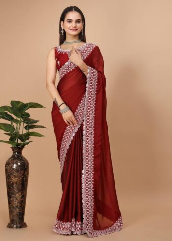 Party Wear Soft Rangoli Silk Saree