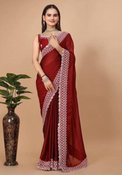 Party Wear Soft Rangoli Silk Saree