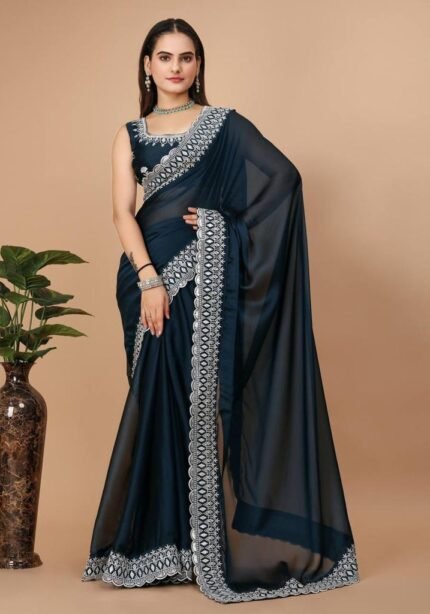 Party Wear Soft Rangoli Silk Saree