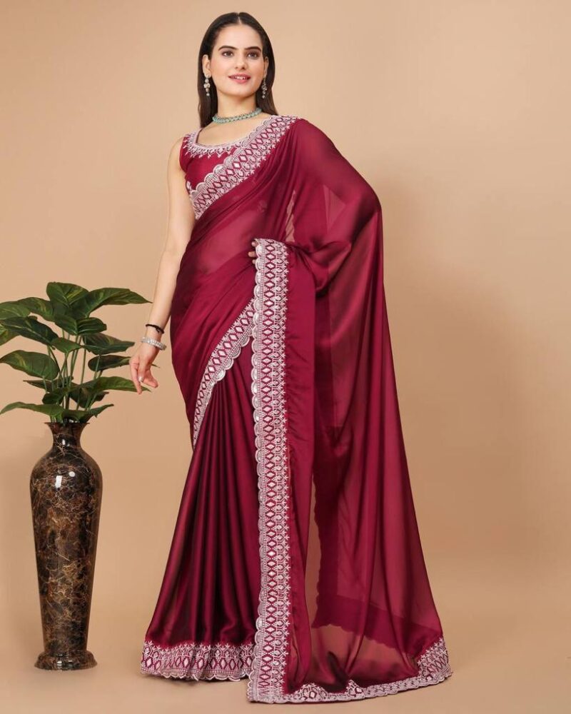Party Wear Soft Rangoli Silk Saree