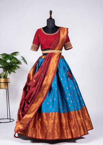 Pattu Stitch Lehenga Choli