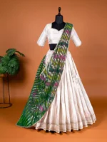 jacquard-silk-off-white-lehenga-choli