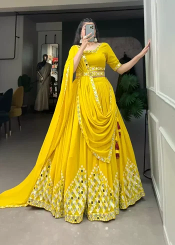 Original Mirror Work Embroidered Lehenga