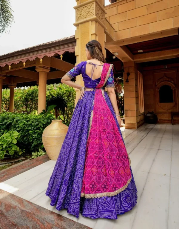 Iris Purple Color Lehenga Choli With Mens Kurta For Couple Combo Outfit
