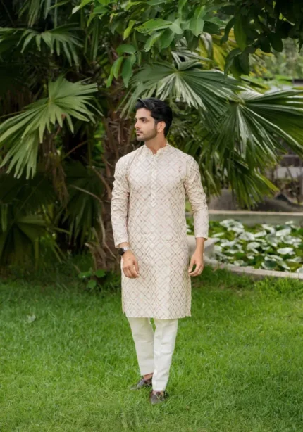 off white mens kurta