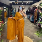 Designer Party Wear Saree With Stitched Blouse