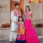 three tal chaniya choli family combo for navratri garba