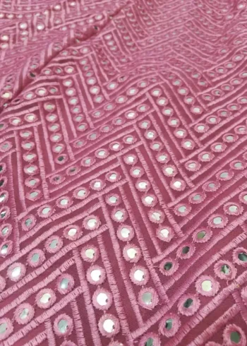 faux georgette fabric metalic pink color embroidered party wear lehenga choli