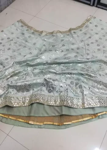 Pastel Green Color Heavy Banglori Silk Party Wear Lehenga Choli