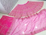 rani color malai satin silk embroidered party wear and bridal lehenga choli