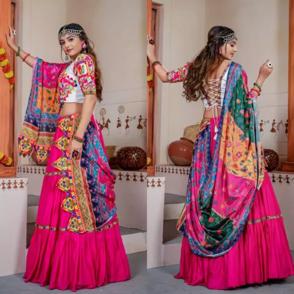 three tal chaniya choli family combo for navratri garba