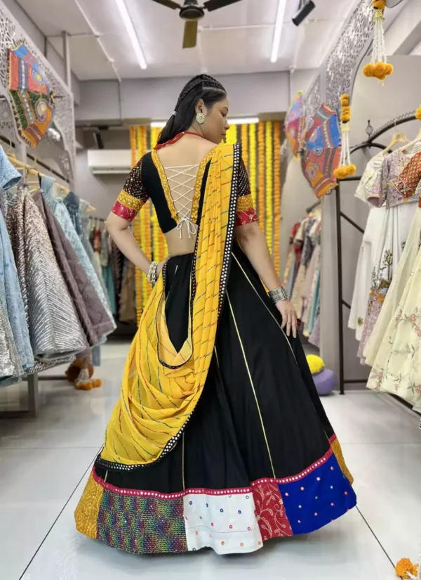 tui tui work black color chaniya choli for navratri