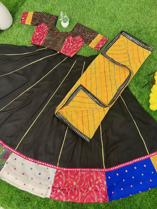 tui tui work black color chaniya choli for navratri