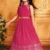 red color Sequins Embroidered faux georgette Kids Lehenga Choli