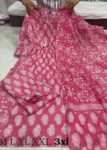 Pink Floral Afghani Suit - Image 6