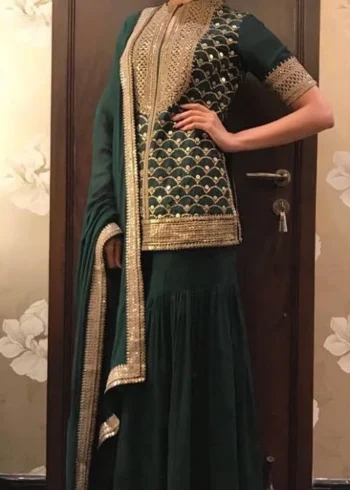dipika padukone inspired sharara dress