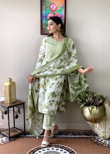 Mirror Work Kurti With Pant - Image 2