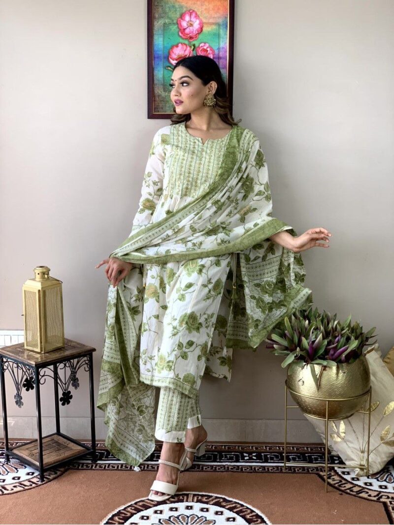 Mirror Work Kurti With Pant - Image 2