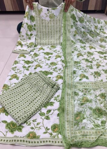 Mirror Work Kurti With Pant - Image 4