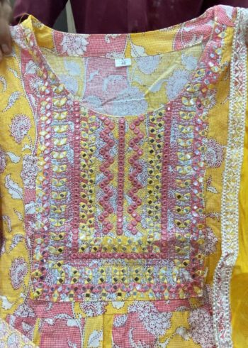 Short Anarkali Top With Sharara - Image 7