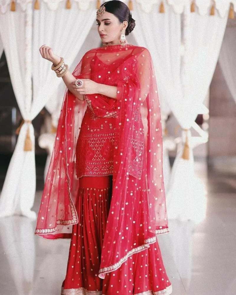 Trending Bollywood Sharara Dress - Image 3