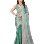 C-Pallu Burberry Silk Party Wear Saree in pastel colours
