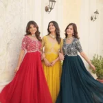 Heavy Zari Sequins Embroidered Designer Gown