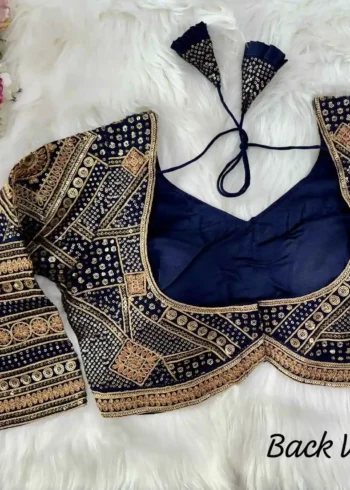 Long Sleeves Apple Cut Designer Readymade Blouse