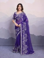 Soft Taby Organza Silk Wedding Saree