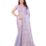 Party Wear Soft Premium Burberry Silk Saree