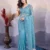 Party Wear Twill Net Pastel Colours Saree