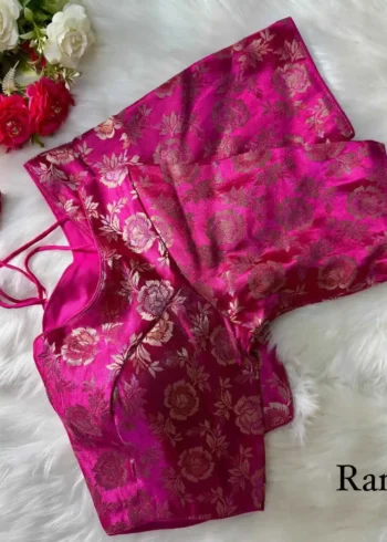 rani Color Pure Simmer Jacquard Silk Readymade Blouse