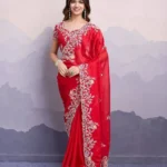 Party Wear Soft Rangoli Silk Saree