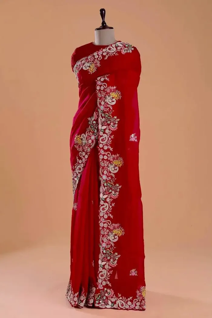 Party Wear Soft Rangoli Silk Saree