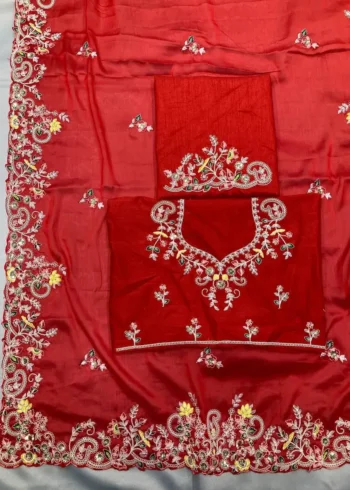 Party Wear Soft Rangoli Silk Saree