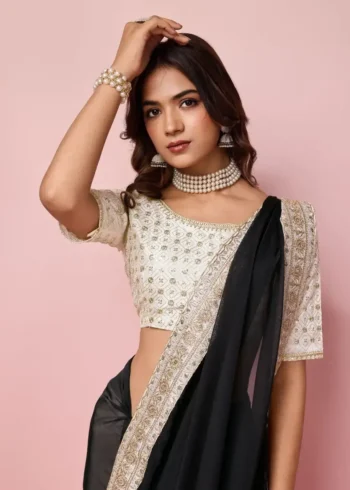 Wedding Wear Soft Taby Silk Organza Saree