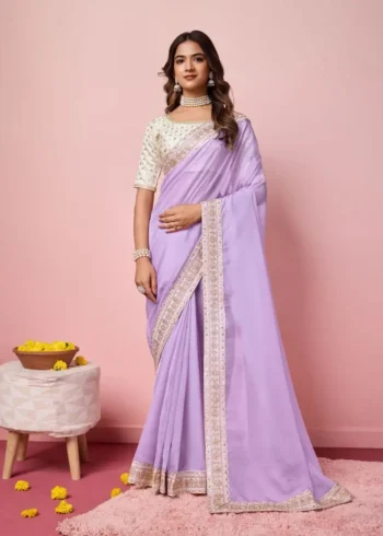 Wedding Wear Soft Taby Silk Organza Saree