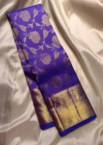 Banarasi Soft Silk Saree with Zari Work