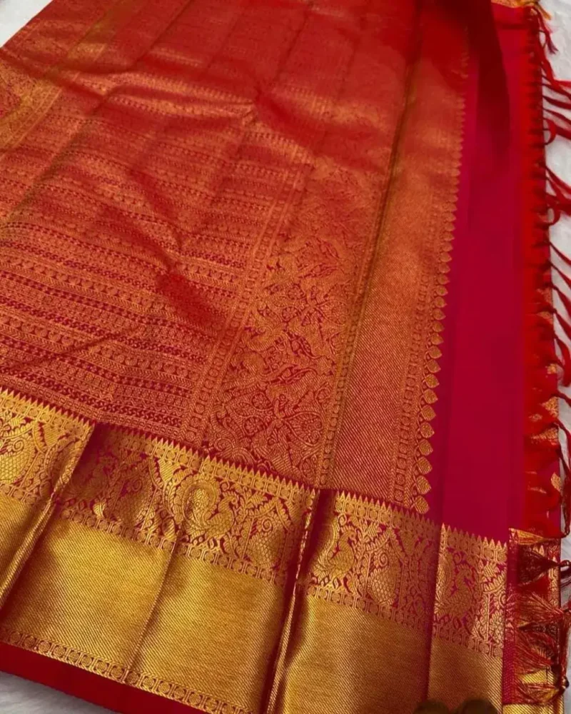 Banarasi Soft Silk Saree with Zari Work