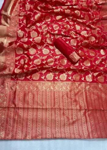 Banarasi Soft Silk Saree with Zari Work