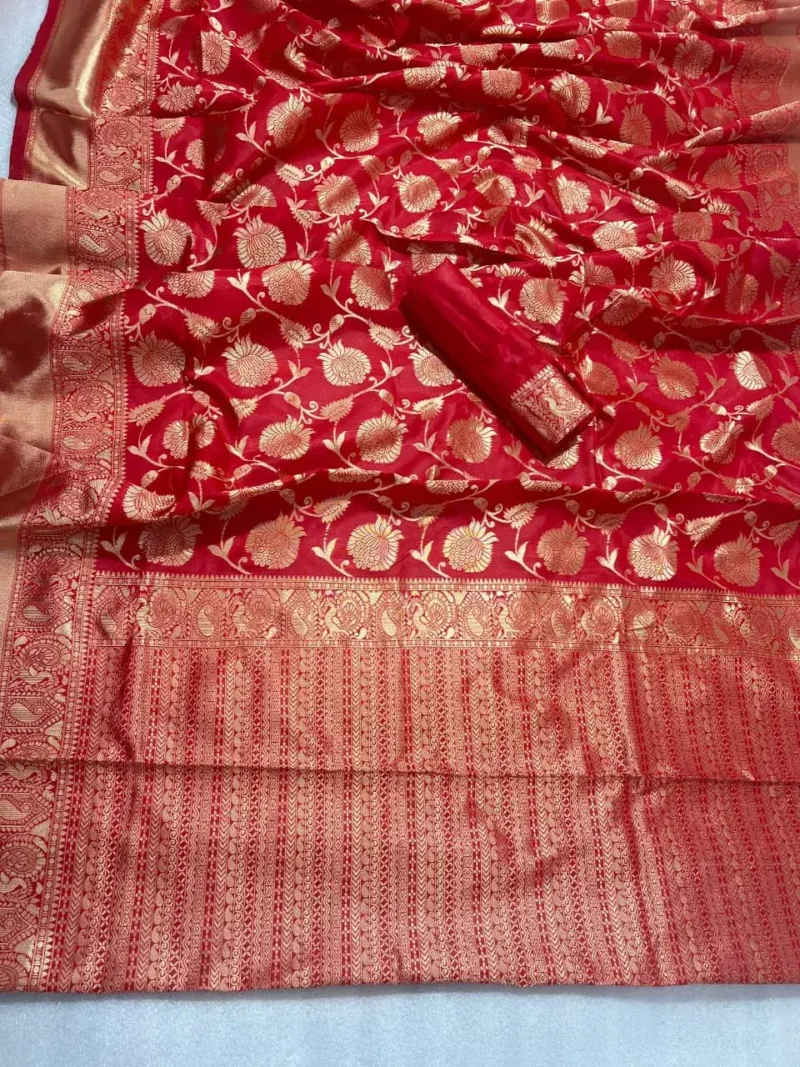 Banarasi Soft Silk Saree with Zari Work