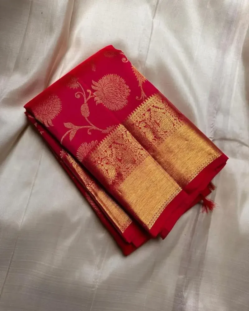 Banarasi Soft Silk Saree with Zari Work